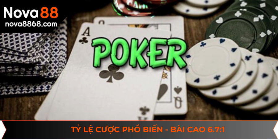Bài cao - 6.7:1 tỷ lệ cược được áp dụng phổ biến trên thị trường